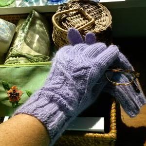 Cable Butterfly Gloves Knitting Pat..