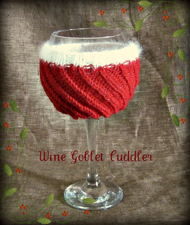 Wine Goblet Instant Download Pdf Knitting Pattern