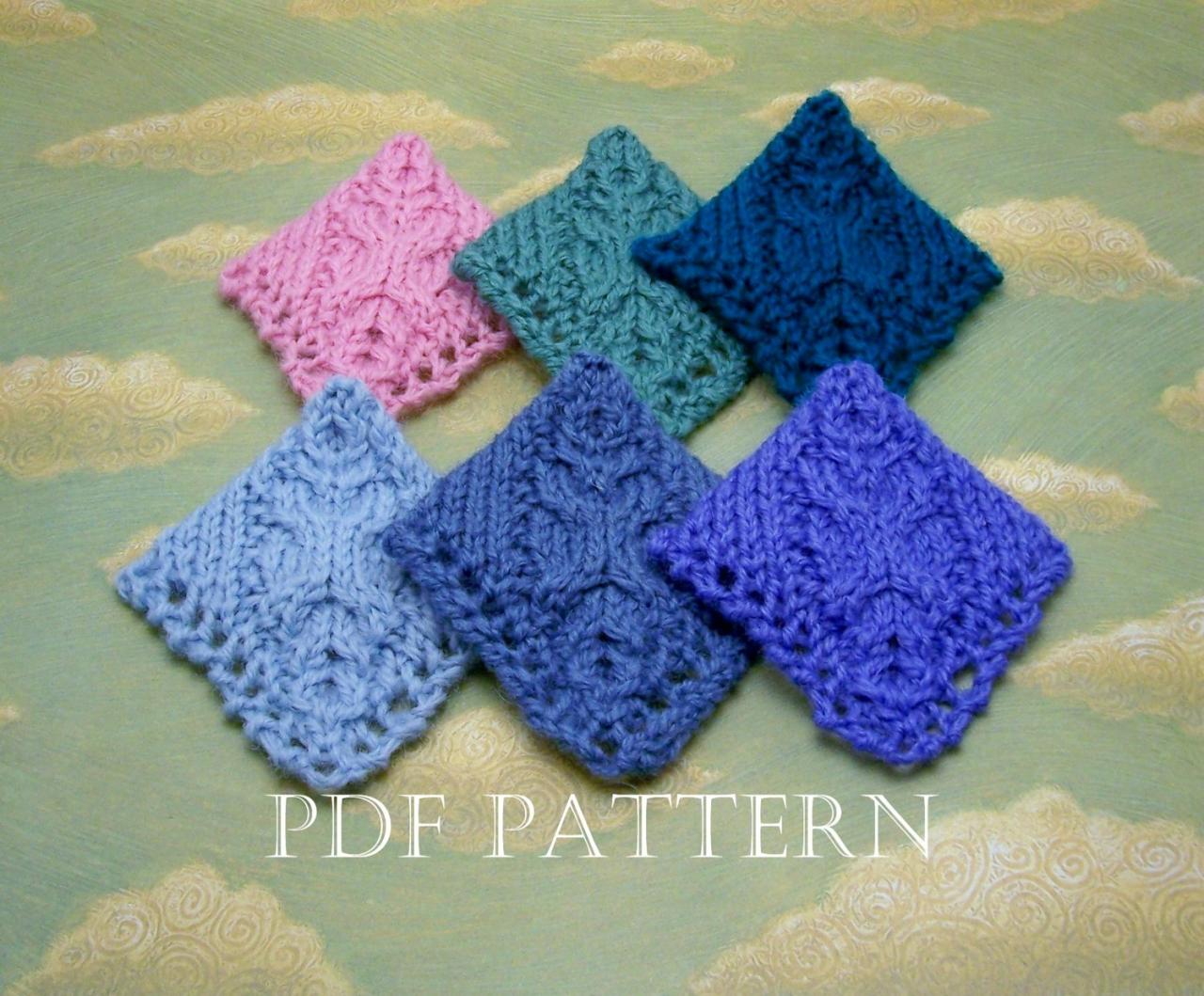 Cable Corner Bookmark Instant Download Pdf Knitting Pattern