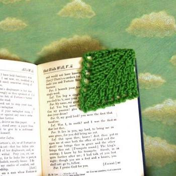 Corner Bookmark Instant Download Knitting Patterns 4 Leaf Designs